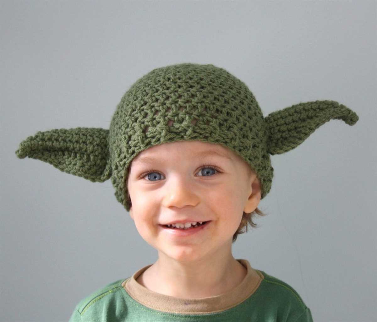 Yoda hat knitting pattern