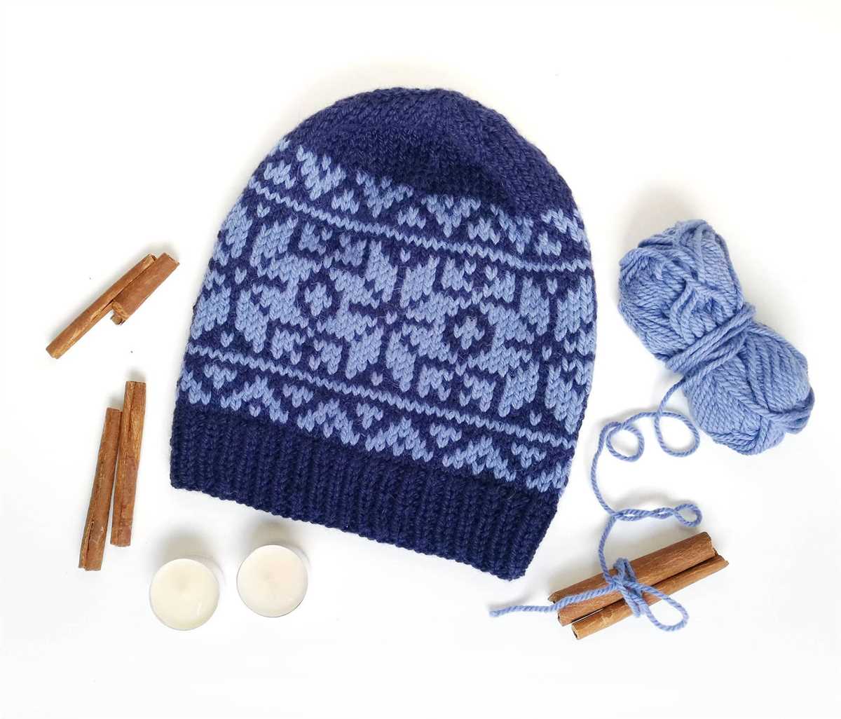 Icelandic wool hat knitting pattern