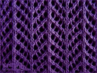 Garter stitch lace knitting patterns