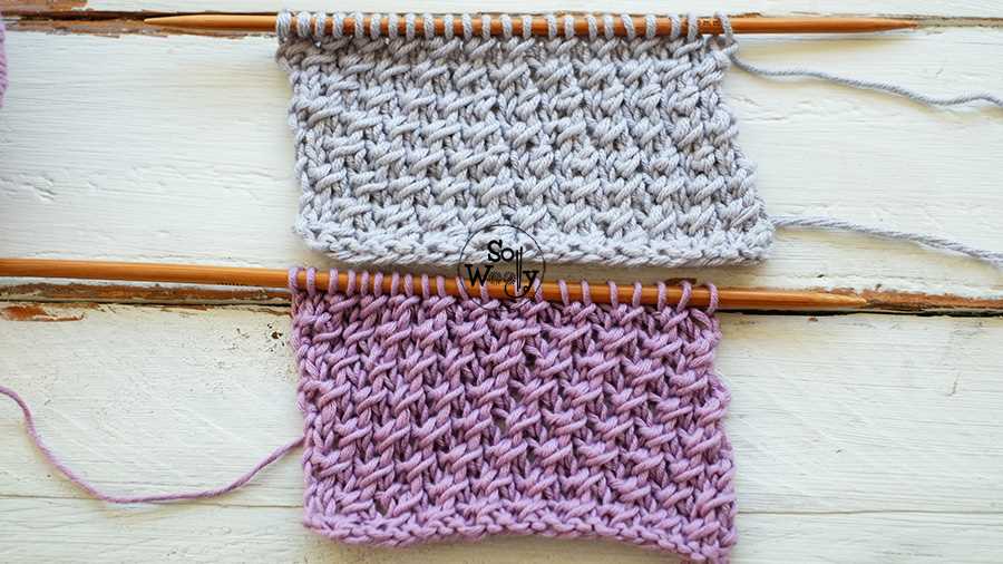 Garter stitch scarf knitting pattern