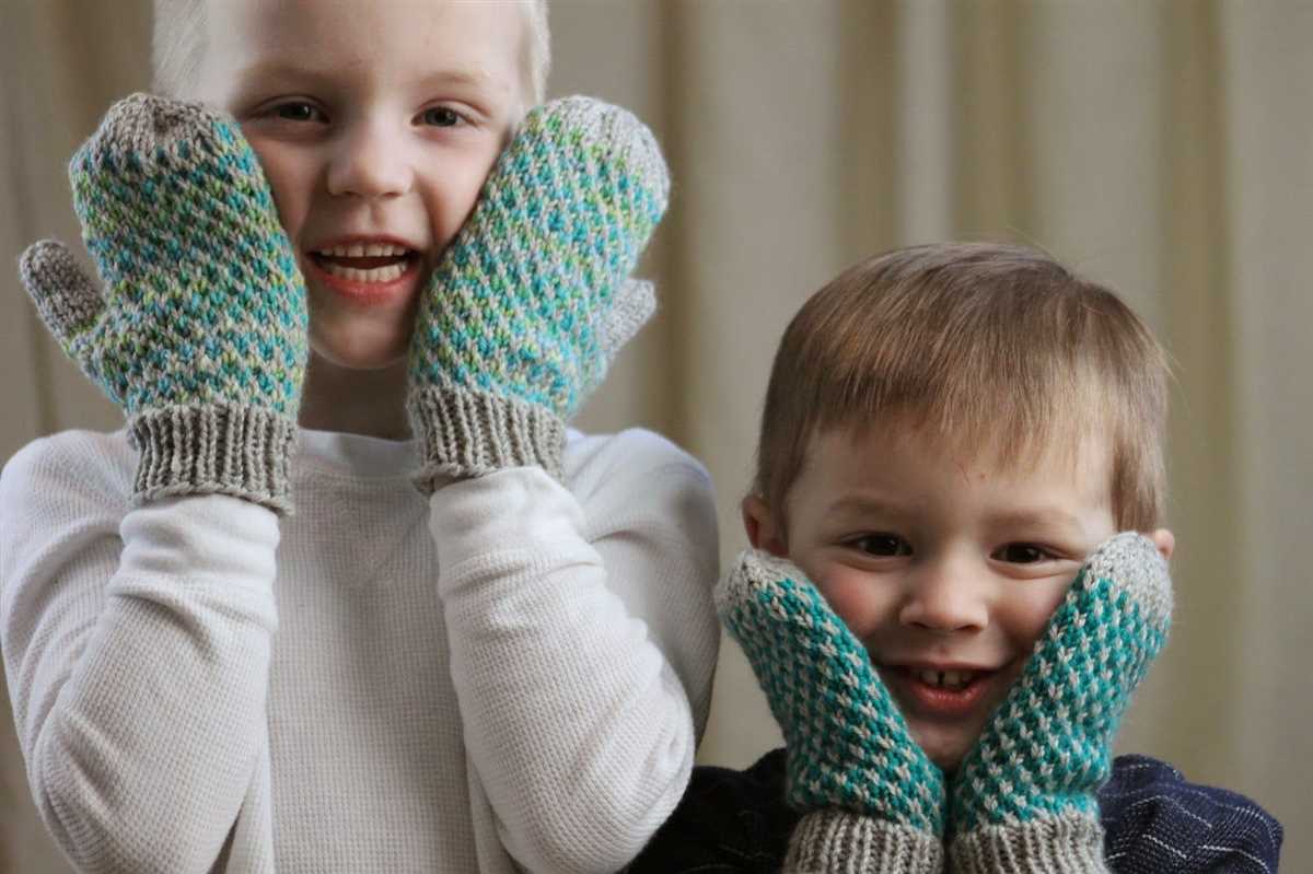 Children's knitted gloves free pattern