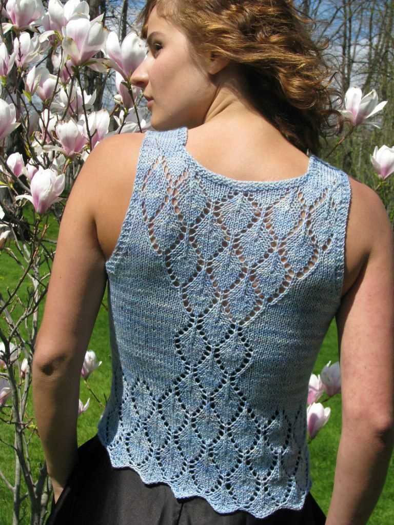 Knitting patterns for ladies tank tops