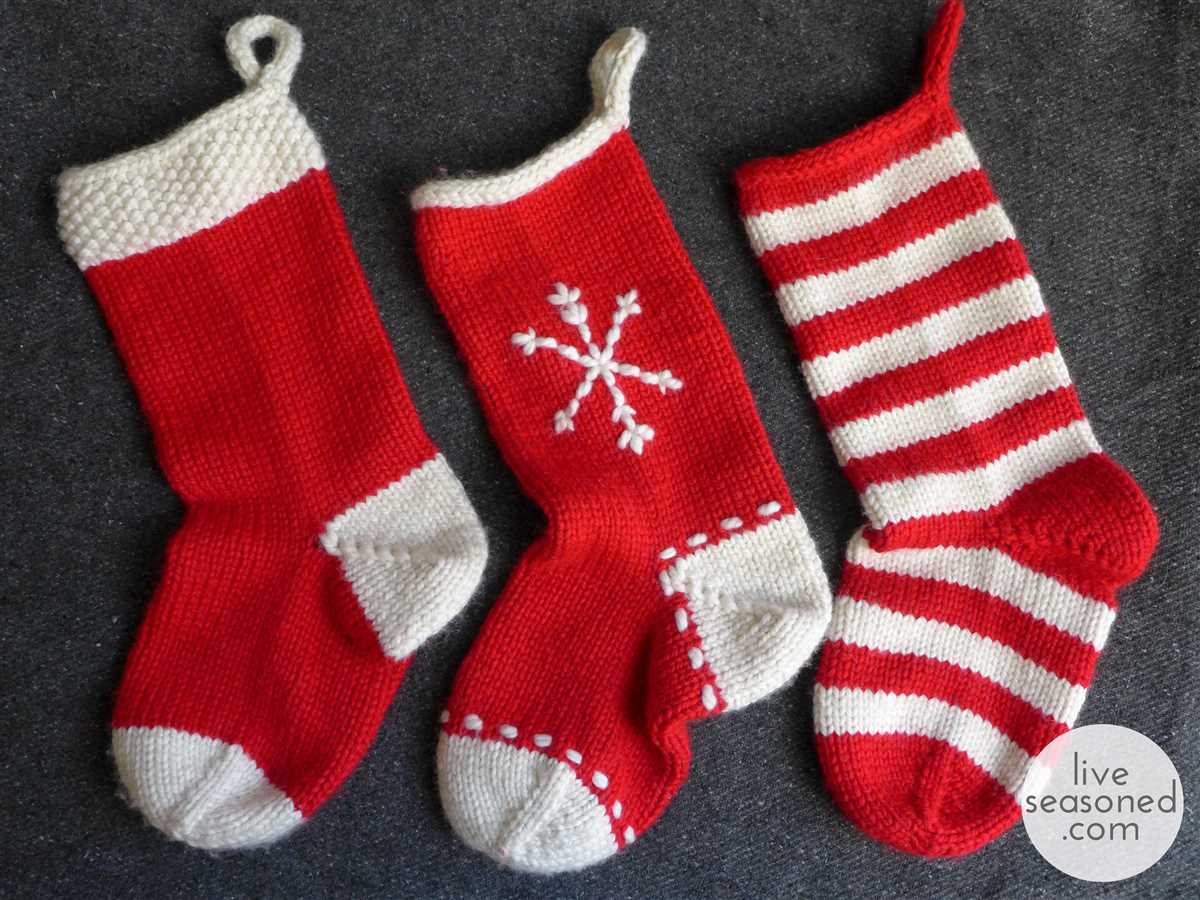 Stocking knitting pattern