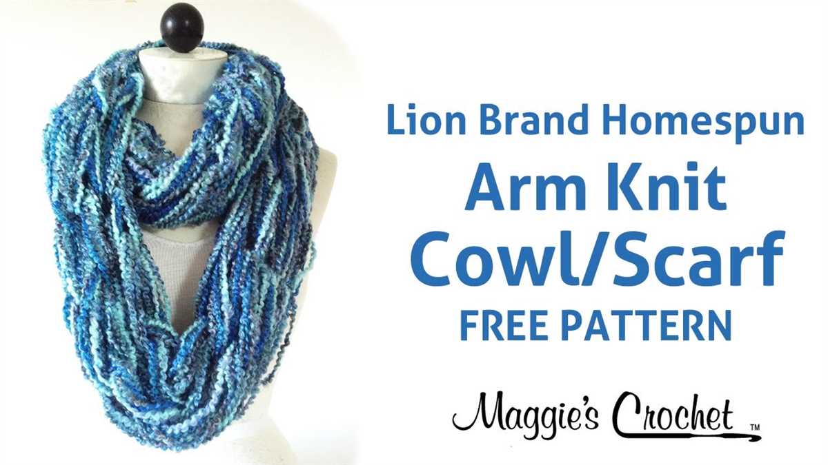 Lion brand free knitting scarf patterns