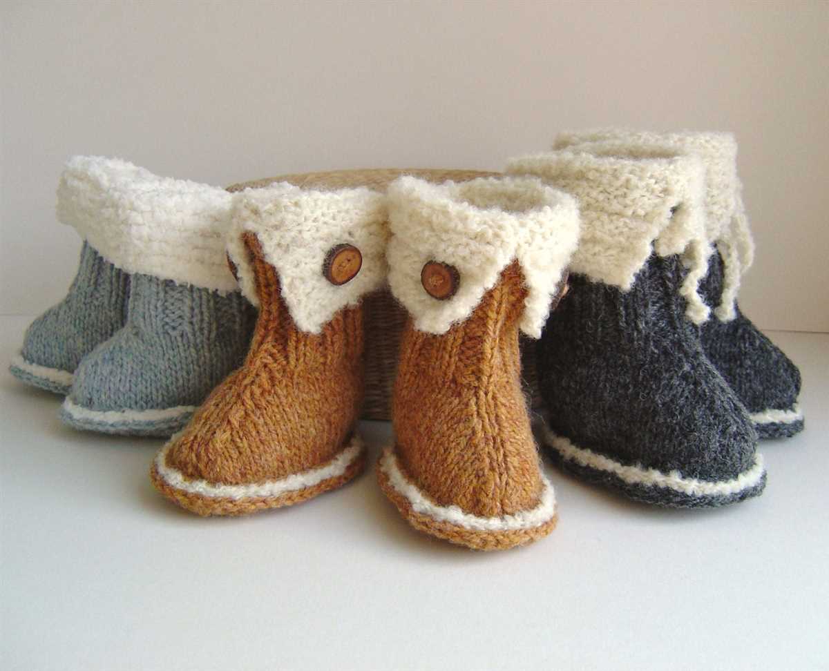 Knitted ugg slipper pattern