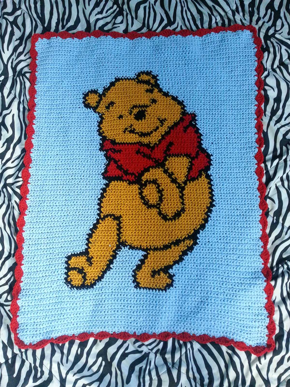 Winnie the pooh knitted blanket pattern