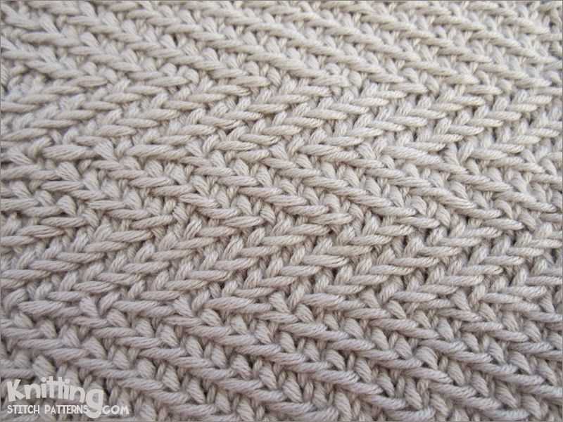 Woven knitting pattern