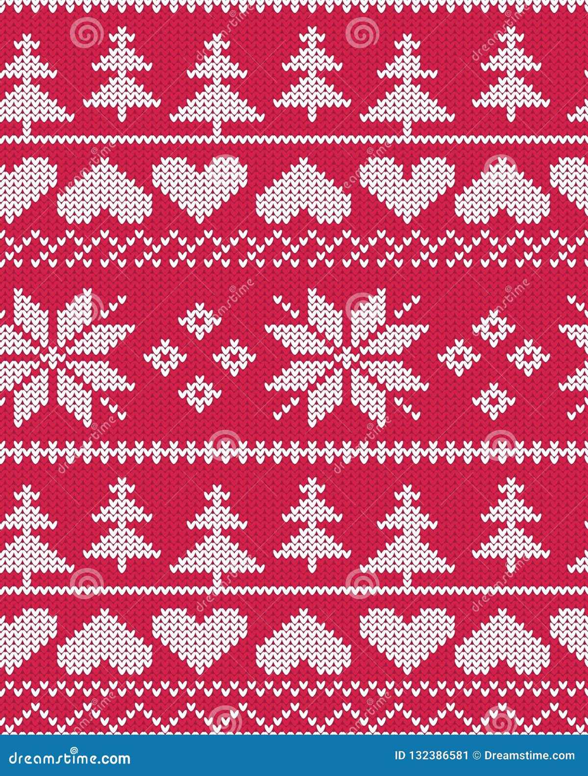 Christmas motif knitting patterns