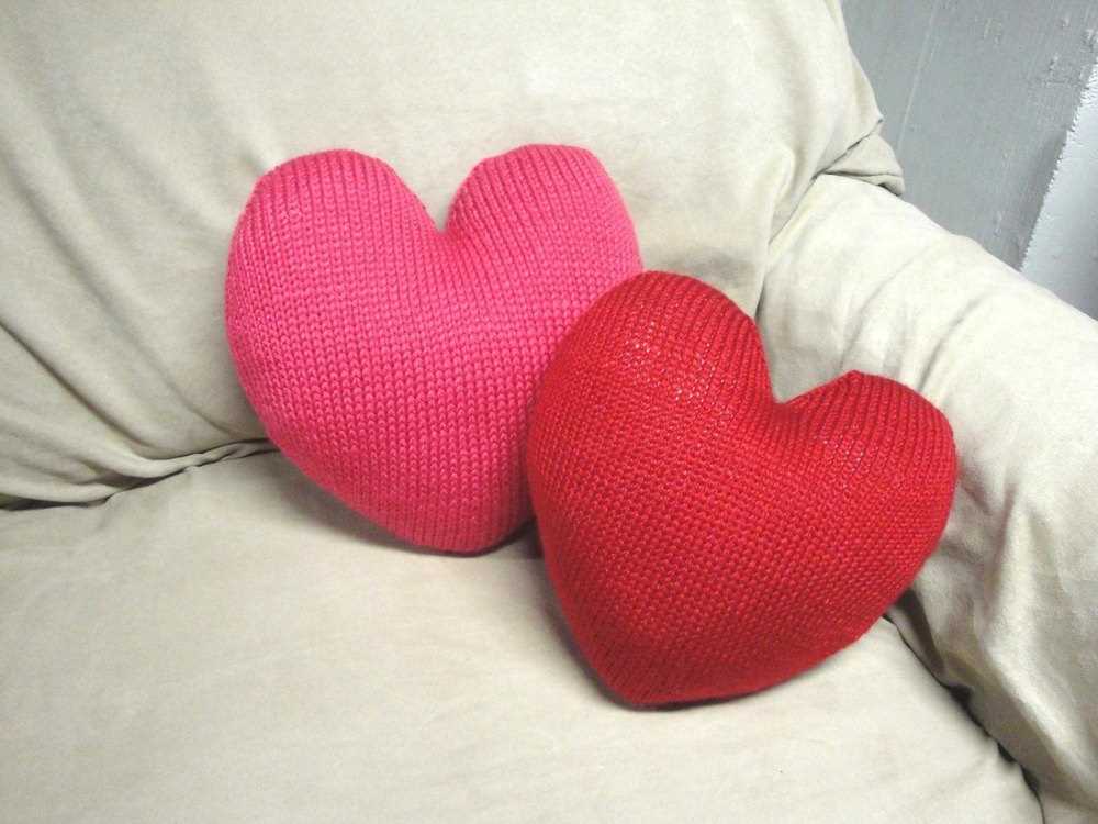 Knit pattern heart