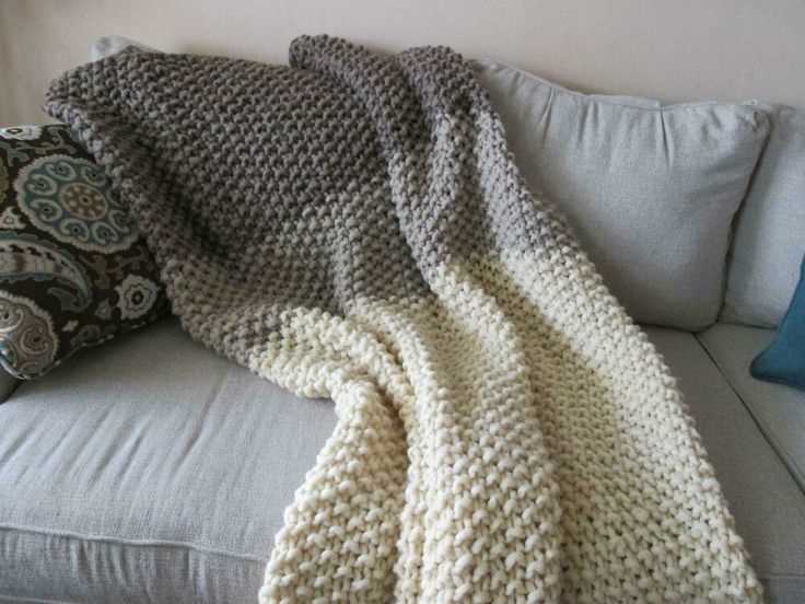 Sofa throw knitting pattern