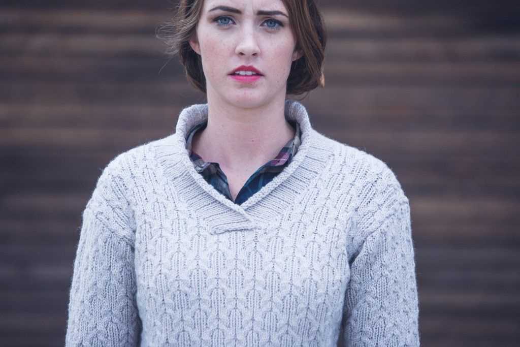 Velvet sweater knitting pattern