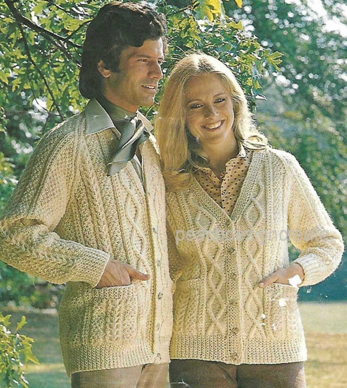 Aran cardigan knitting pattern