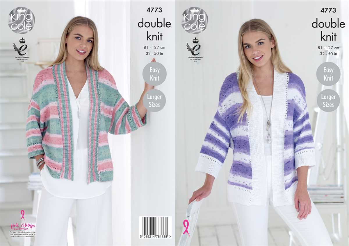 Easy knitting pattern for ladies cardigan