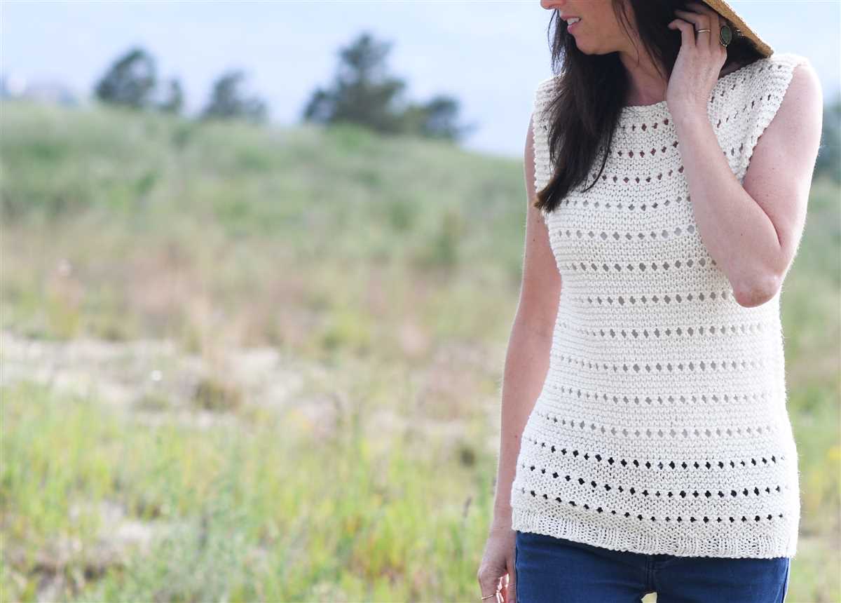 Dk tank top knitting pattern