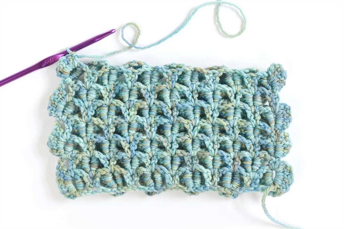 Crocodile stitch knitting pattern