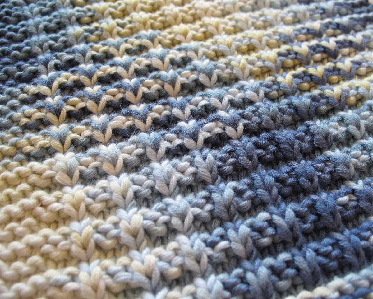 Waffle pattern knitting