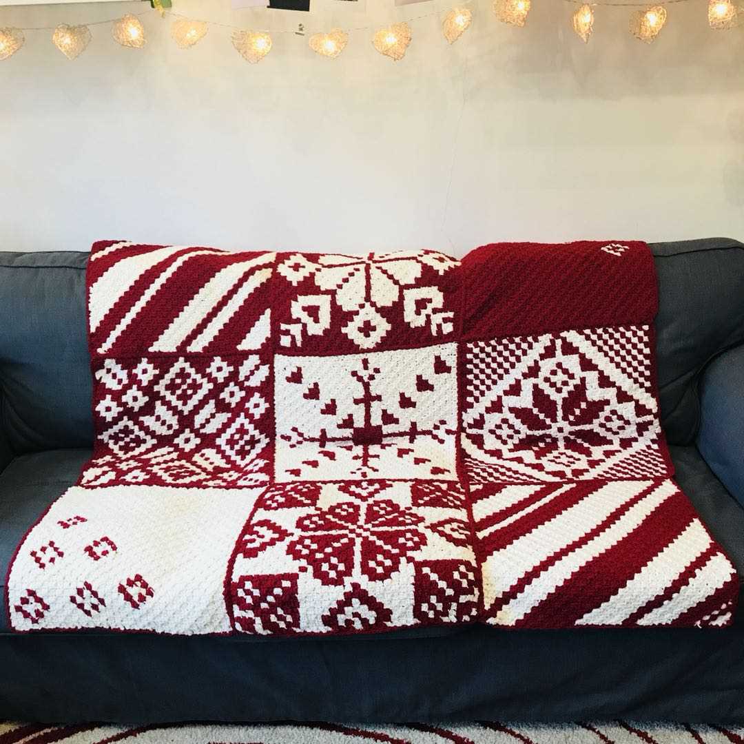 Knitted christmas blanket patterns