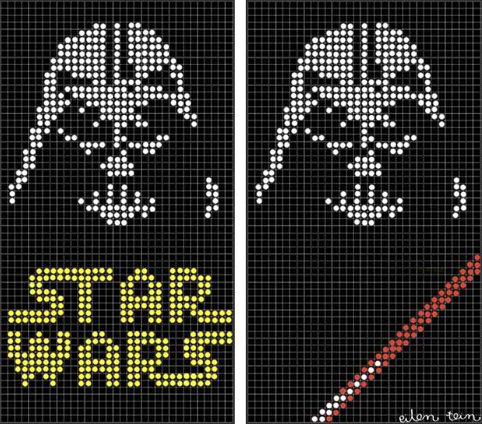 Darth vader knitted hat pattern