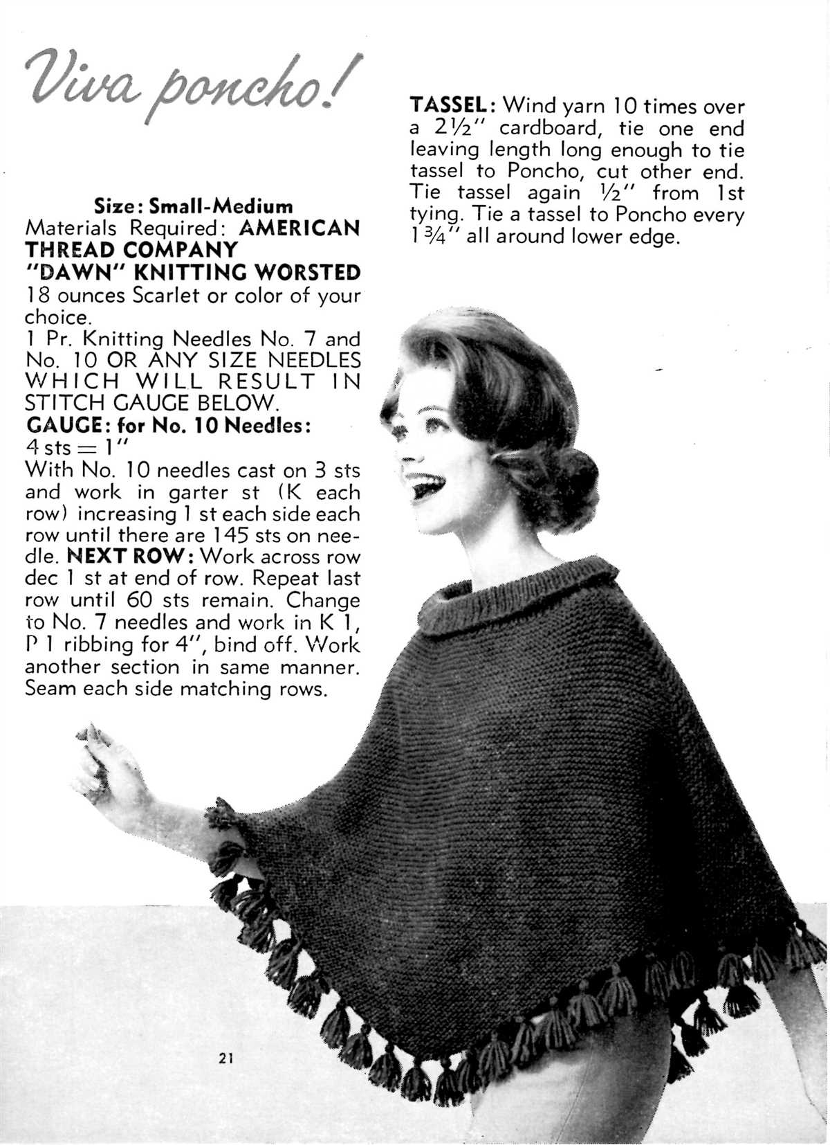 Poncho knitting patterns for ladies