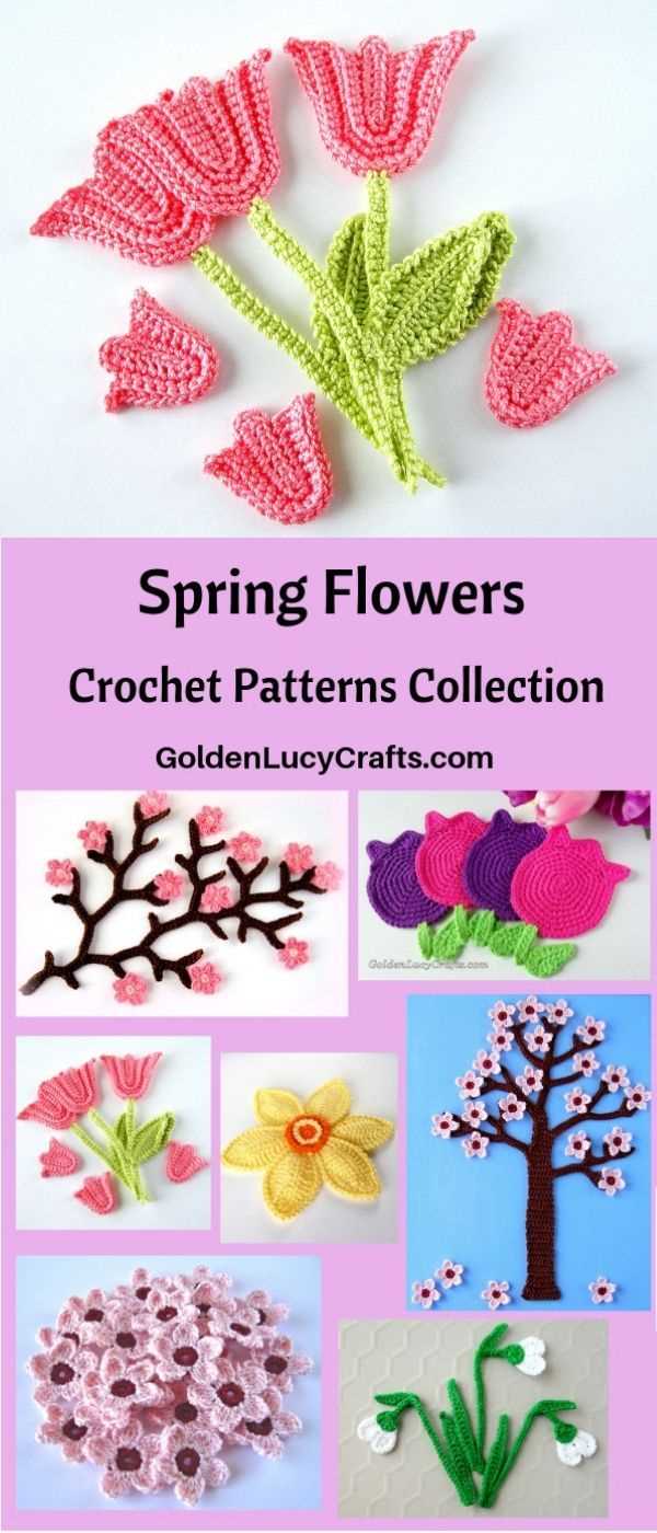 Free knitting patterns for spring flowers