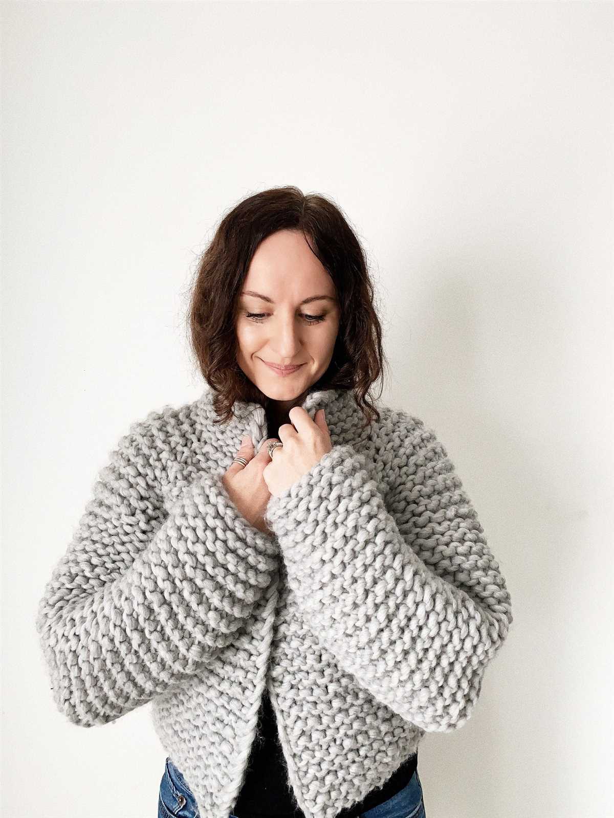 Knitting pattern for cropped sweater