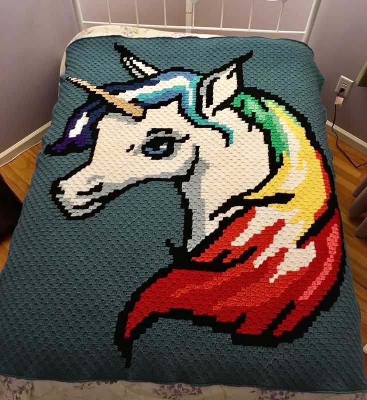 Unicorn blanket knitting pattern free