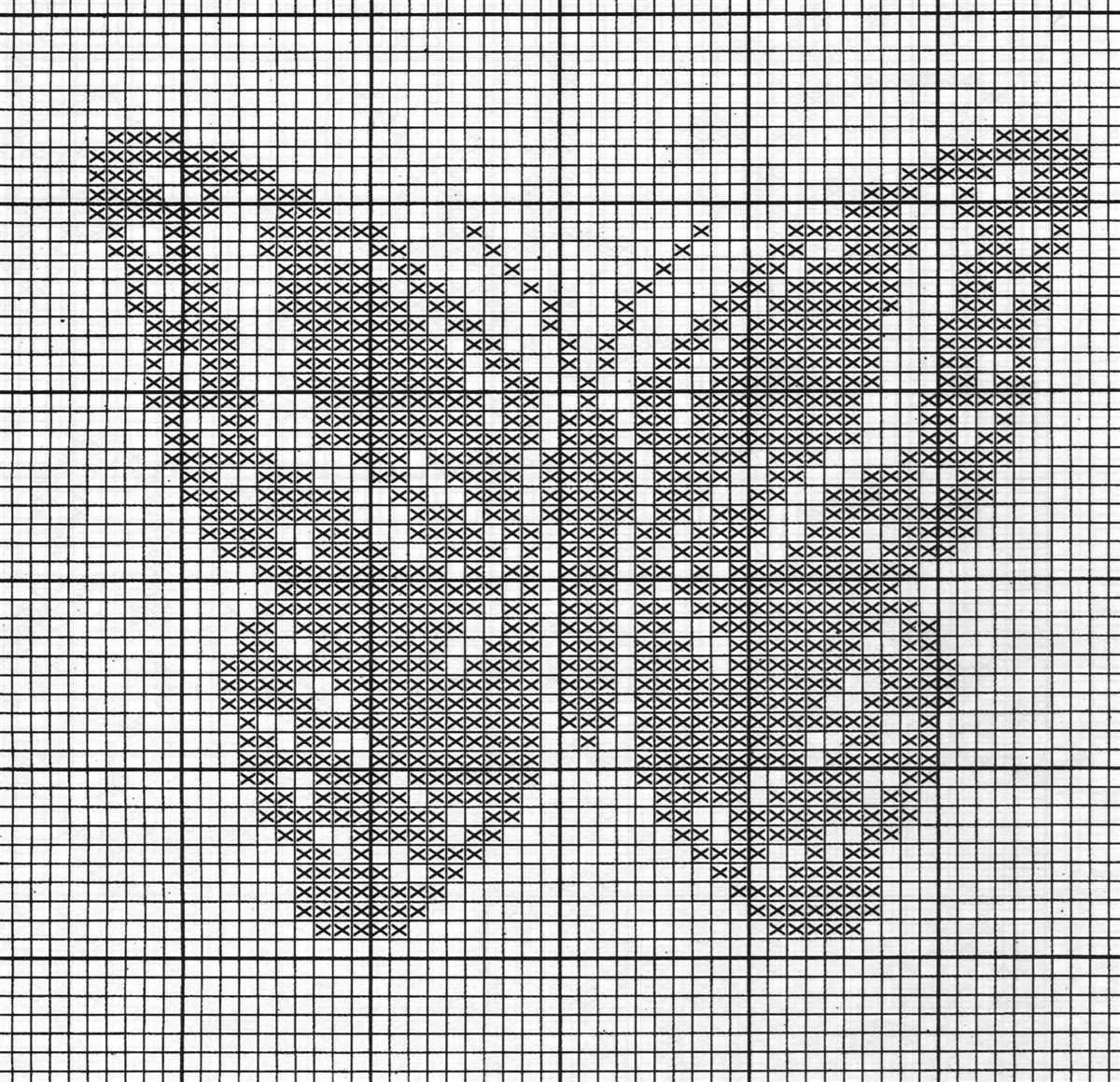 Large butterfly knitting pattern