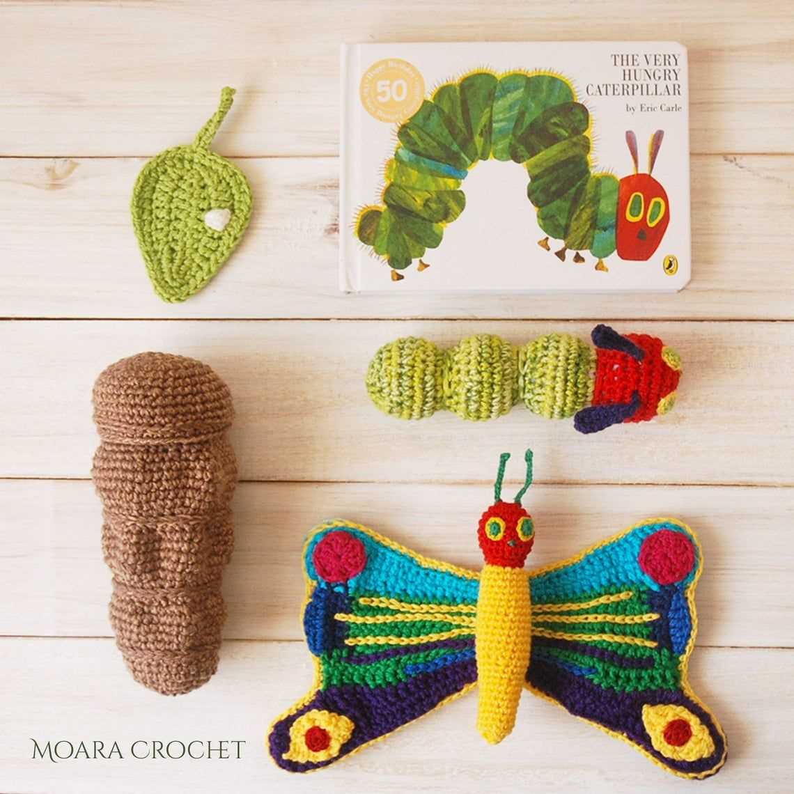 Free knitting pattern for the very hungry caterpillar