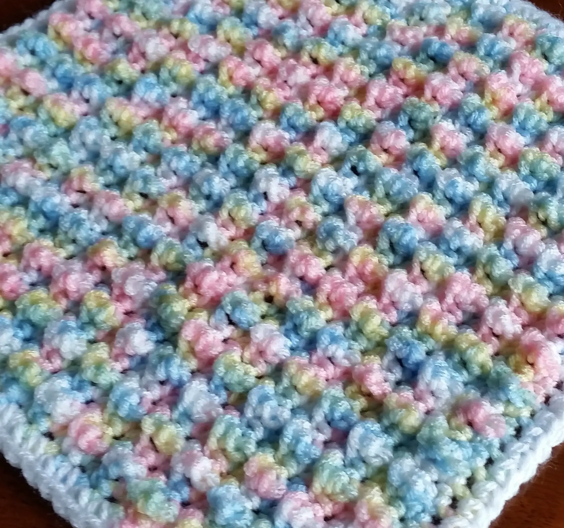 Bubble stitch blanket knitting pattern