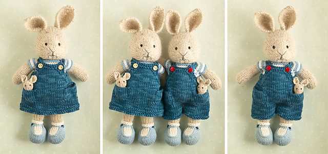 Knitted dungarees pattern