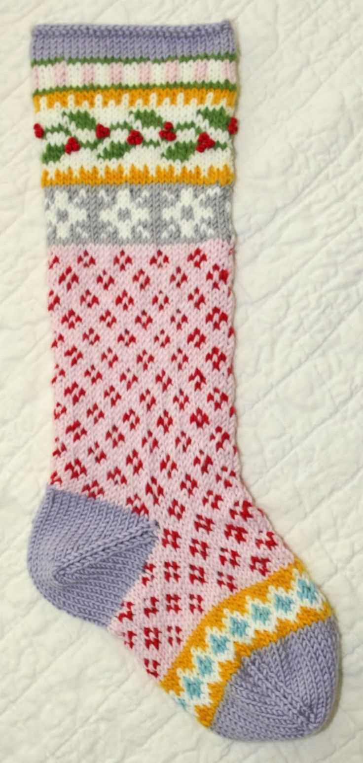 Christmas stocking knitting patterns free