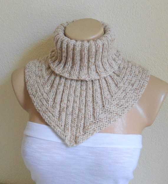 Pattern for knitted cowl neck warmer