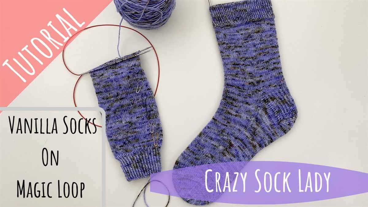 Easy sock knitting pattern circular needles