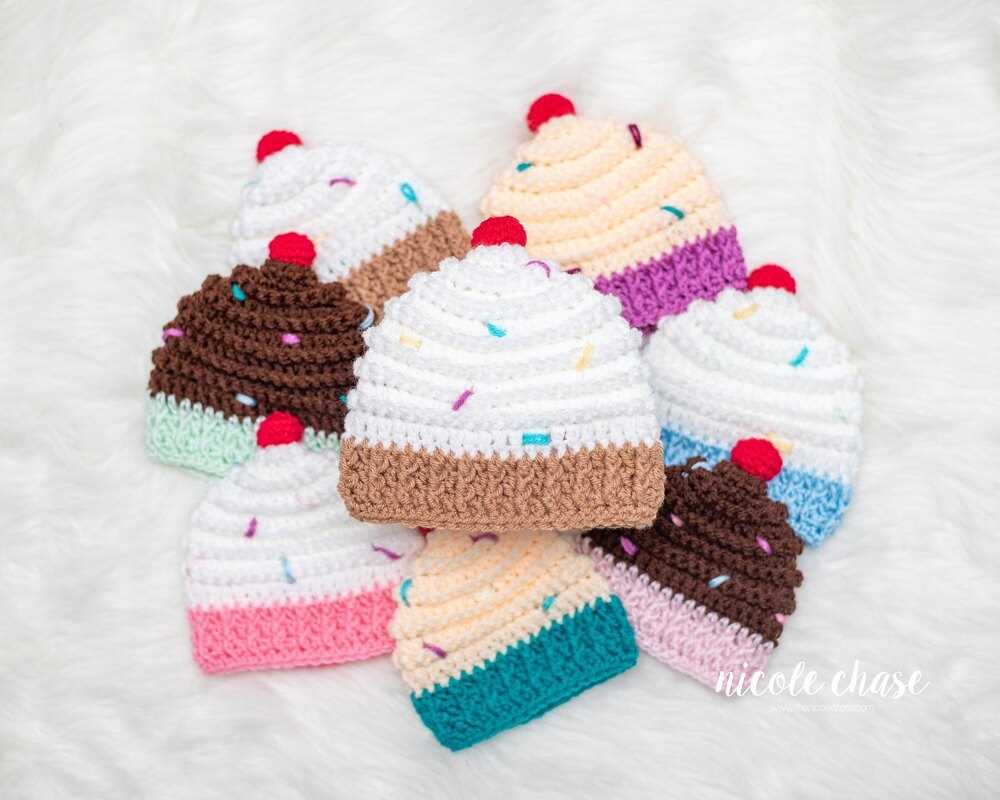 Free cupcake hat pattern knit