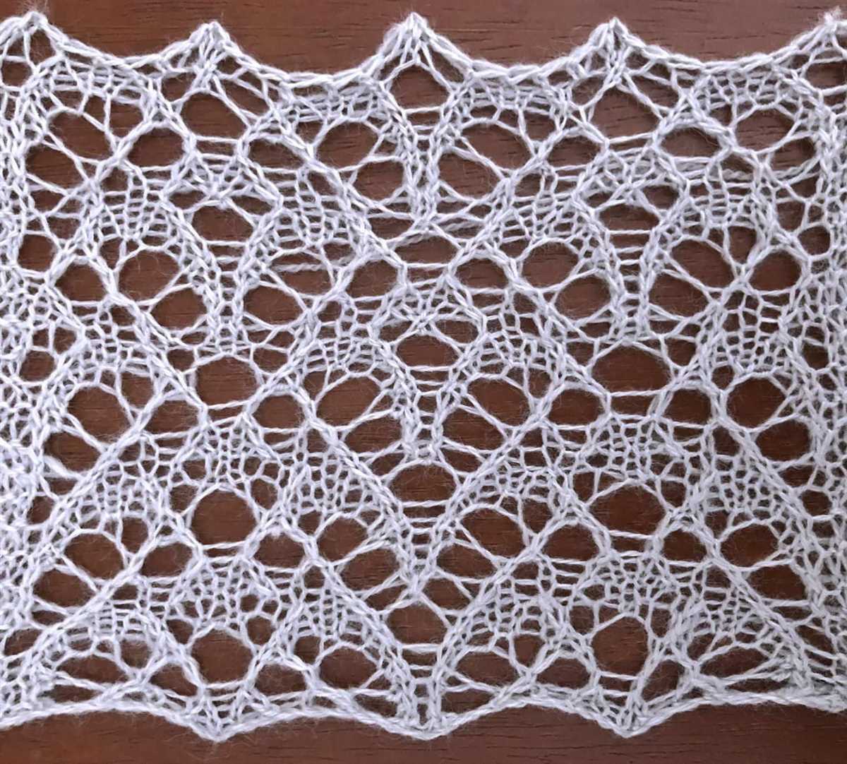 Lace knitting stitch patterns