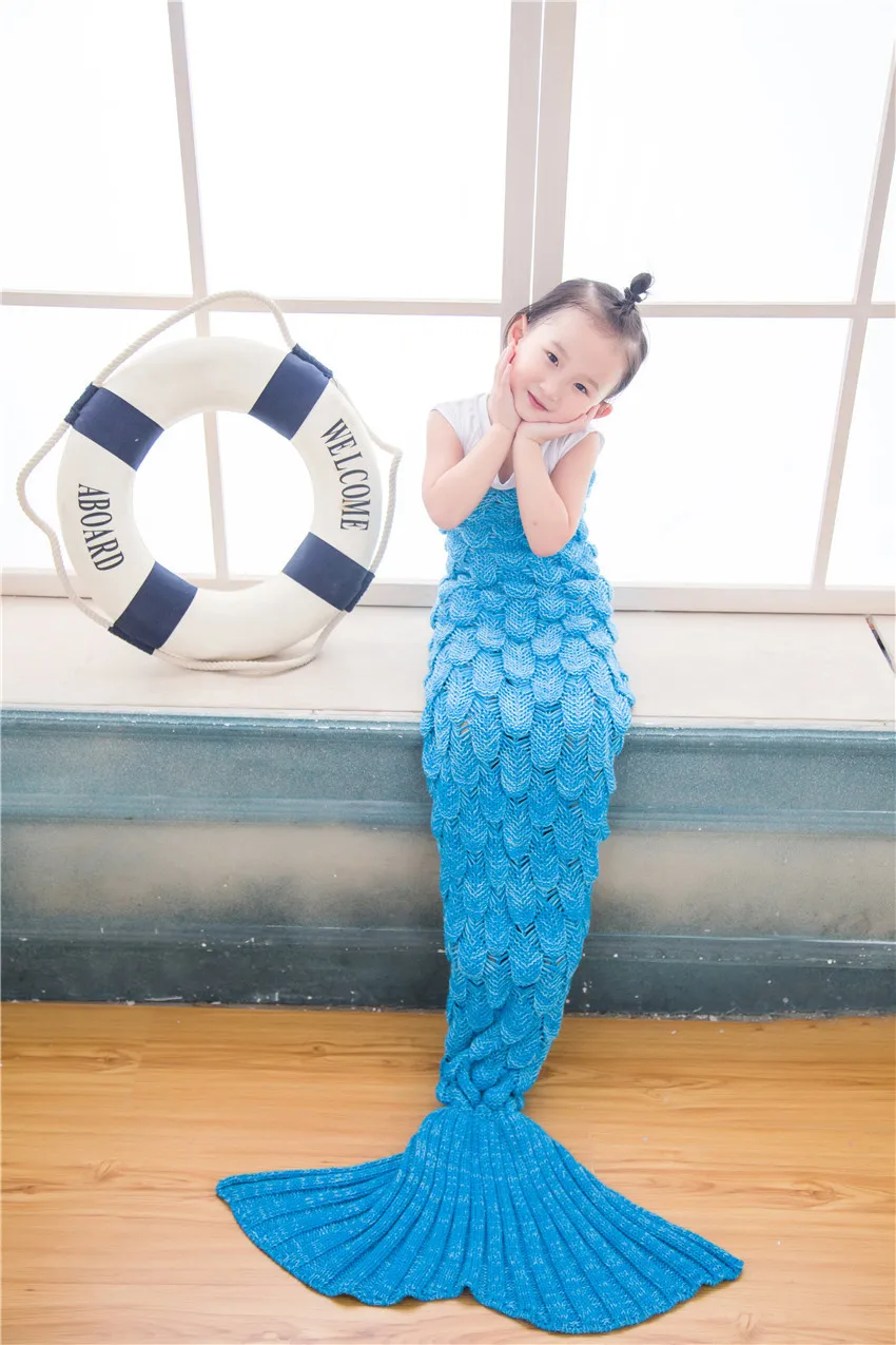 Knitted mermaid blanket pattern