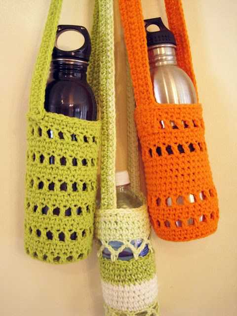 Water bottle cozy knitting pattern