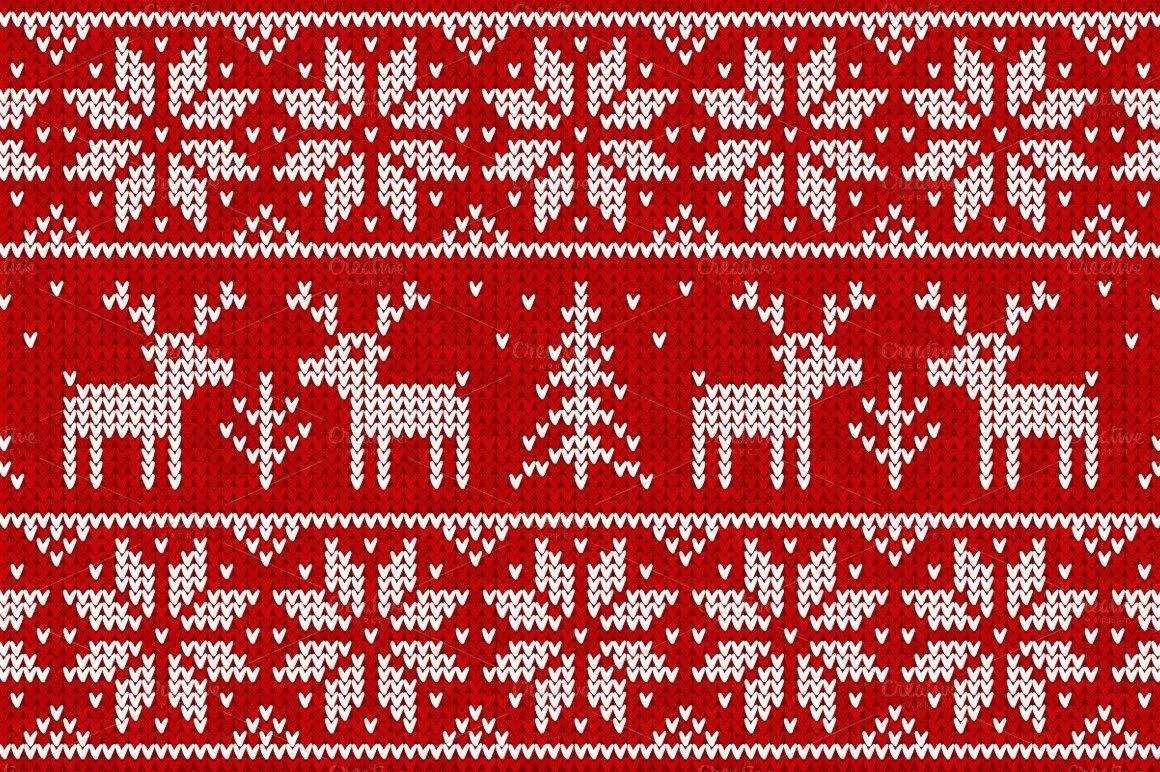 Christmas motif knitting patterns