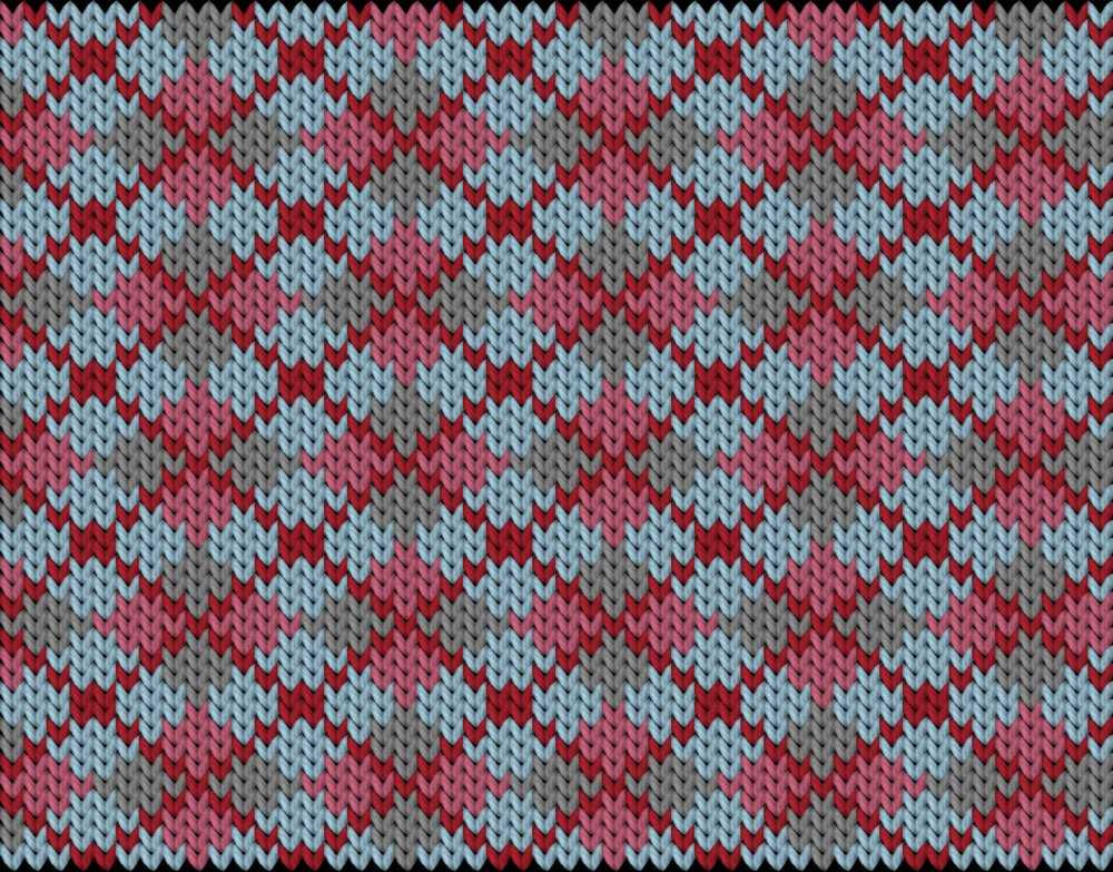 Argyle scarf knitting pattern