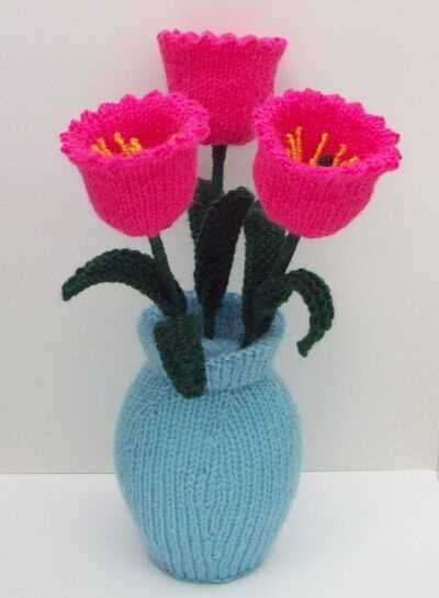 Flower pot knitting pattern