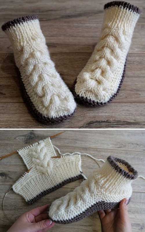 Free knitting pattern slippers