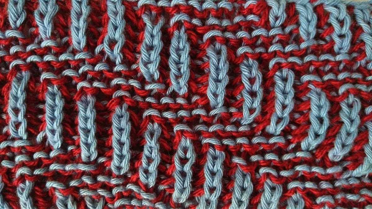 Thermal knit stitch pattern