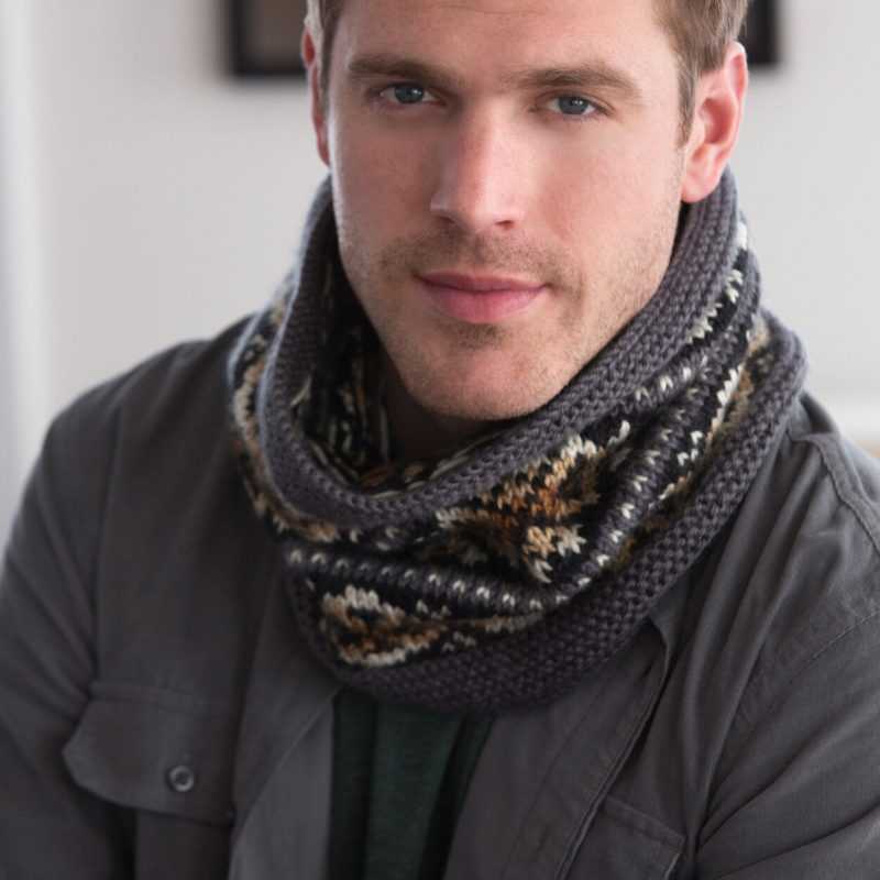 Male snood knitting pattern