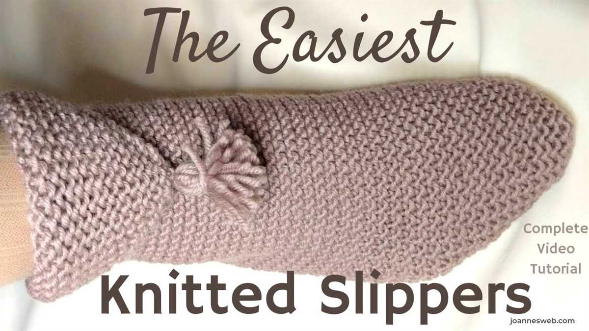 Easy knitted slipper patterns free