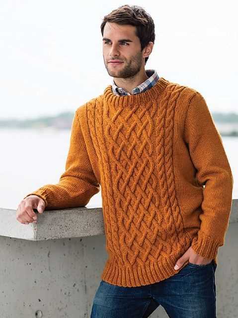 Men's cable knit sweater pattern free