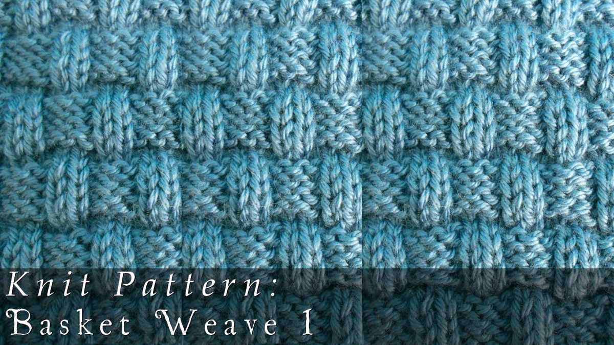 Beginner knit stitch patterns