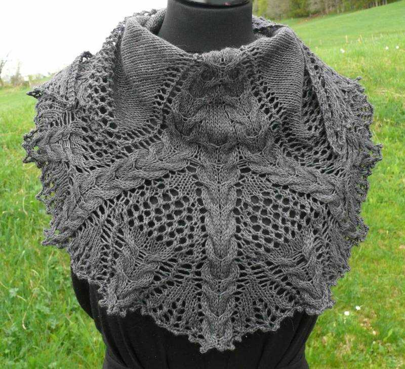 Cotton shawl knitting pattern