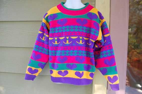 80s sweater knitting pattern