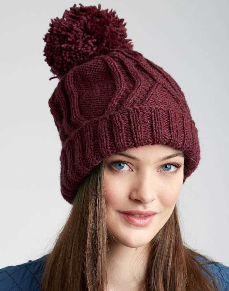 Free pom pom hat knitting pattern