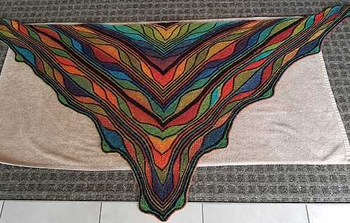 Knitted butterfly scarf pattern